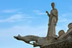 Statue Sur Le Toit De La Cathédrale De Pise