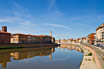 Palazzi E Il Fiume Arno A Pisa