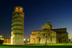 Piazza Dei Miracoli A Pisa Vista Notturna